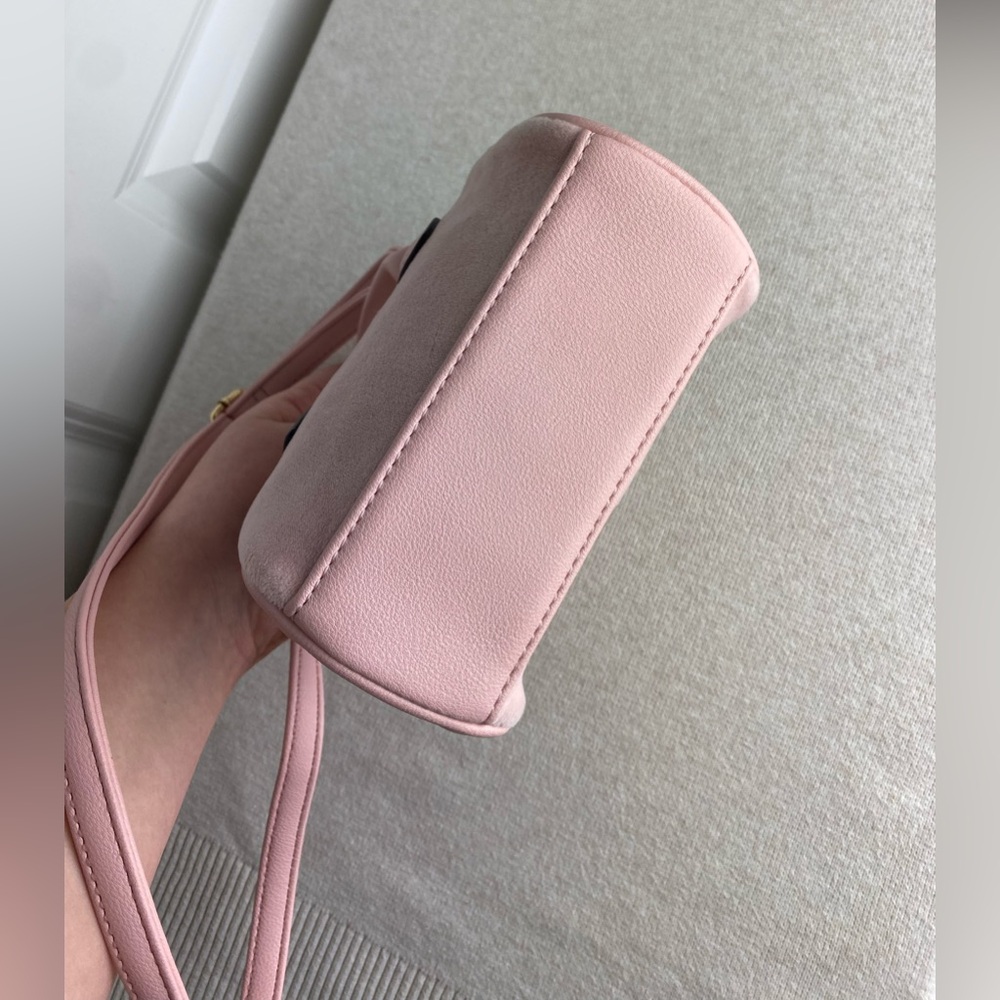 Juicy Couture Velour Blush Baby Pink Micro Bag / Purse - Picture 5 of 11